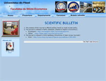 Tablet Screenshot of economic.upit.ro